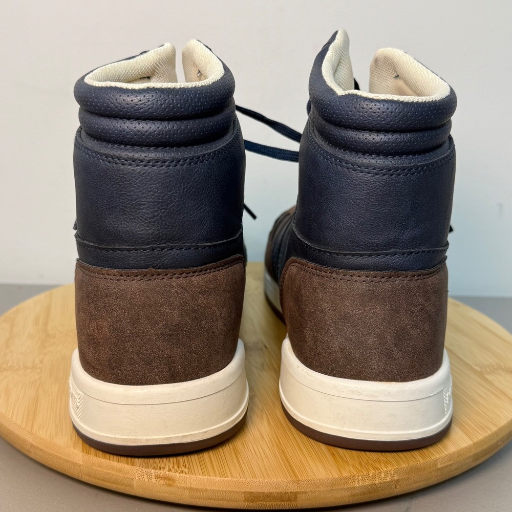 Levi's Drive Hi Sneakers Navy Brown Suede Leather Men's Size 13 Lace Up Outdoors - Picture 4 of 8